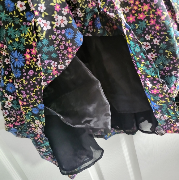 MUNTHE Correct Black Floral Smocked Dress Organic - Picture 10 of 15